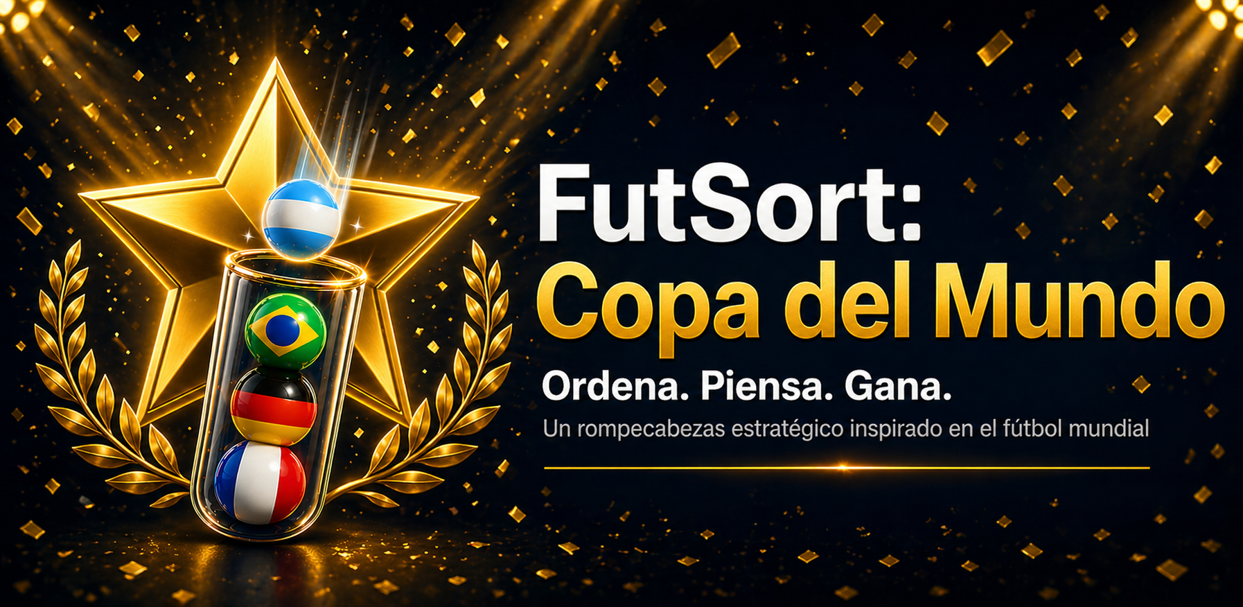 FutSort: Flag Puzzle — Descarga el juego de puzzle de fútbol con banderas del Mundial